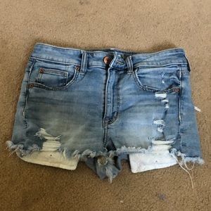 American eagle super stretch, ripped jean shorts!